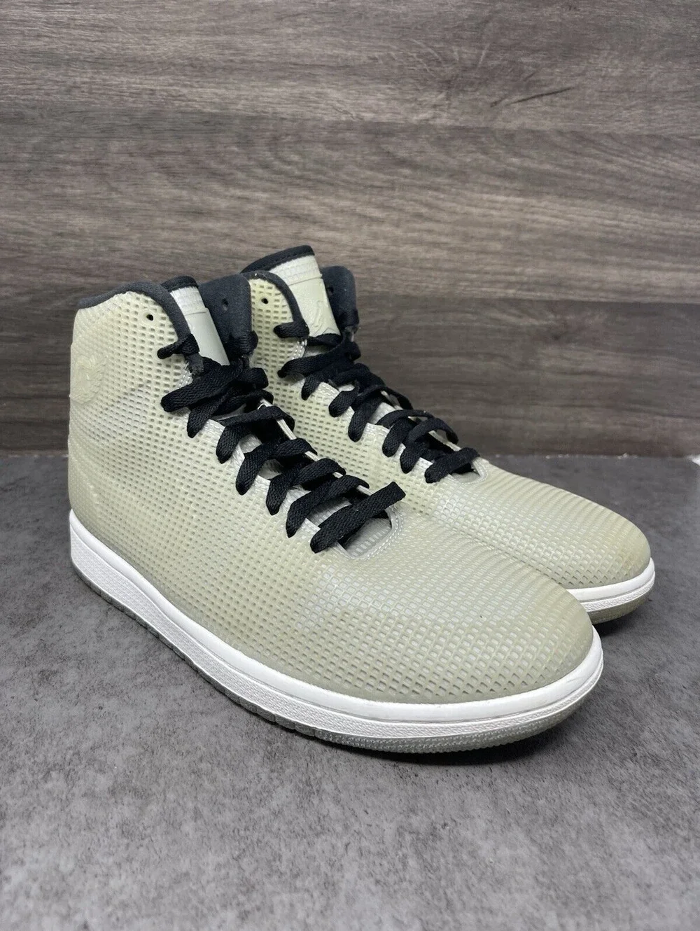 Air Jordan 1 Retro 4Lab1 Glow Reflect Silver Lot 677690-355 Size 8 Sneakers Men